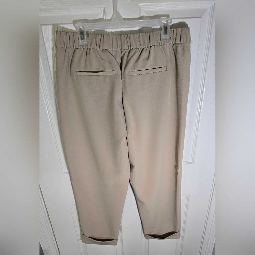 Loft Womens High Rise Straight Khacki Casual Pants Size Large - Picture 11 of 12